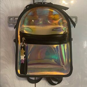 Transparent / Holographic Styled Mini Backpack